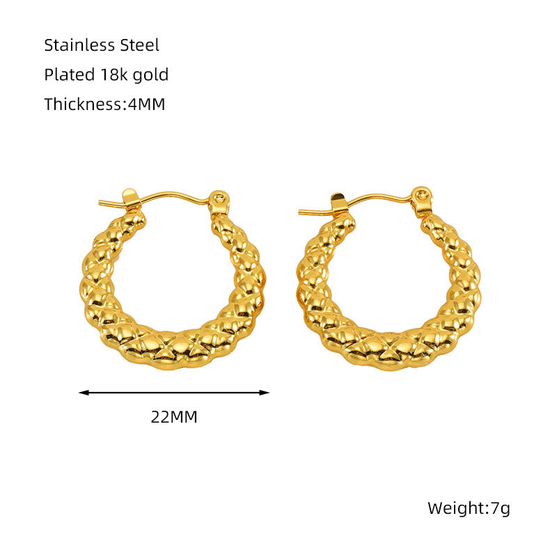 Classic Stainless Steel Hoop Earring