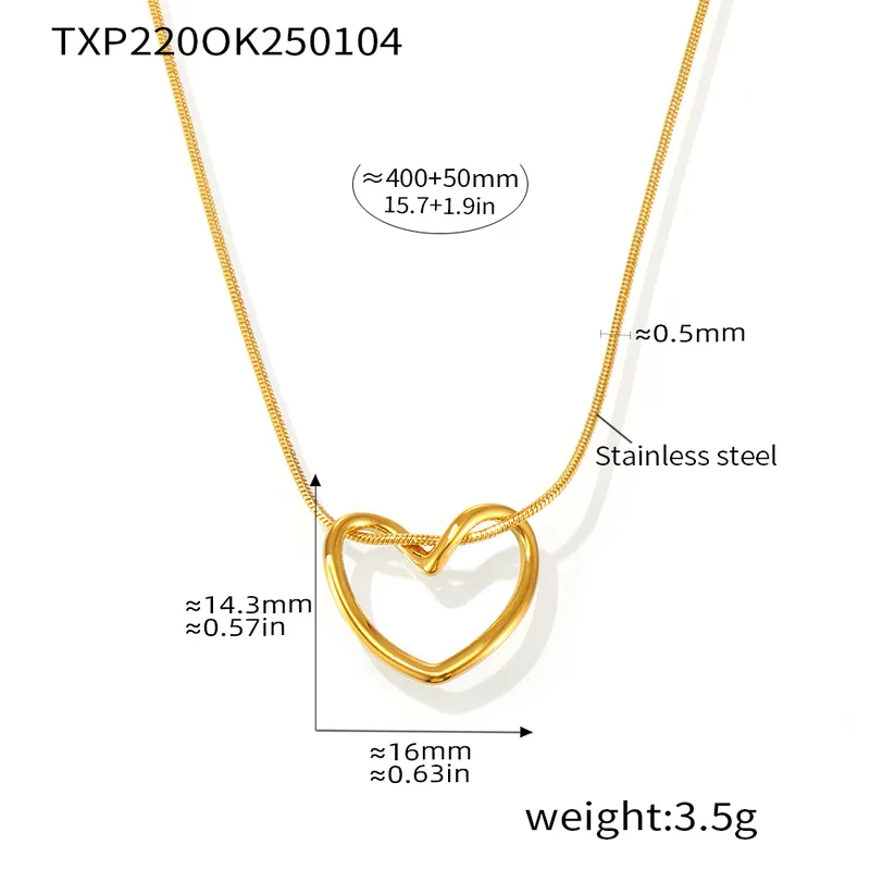 Eternal Embrace Heart Pendant Necklace