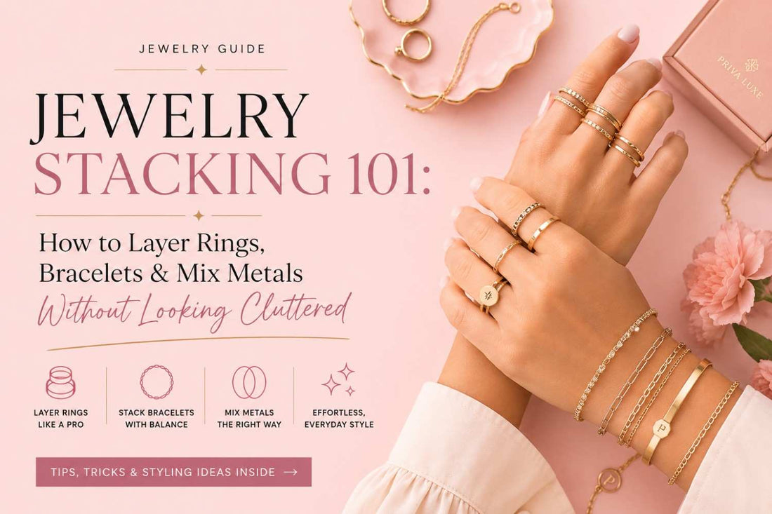 Jewelry Stacking 101: How to Layer Rings, Bracelets & Mix Metals Without Looking Cluttered