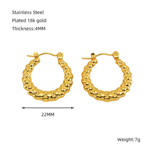 Classic Stainless Steel Hoop Earring