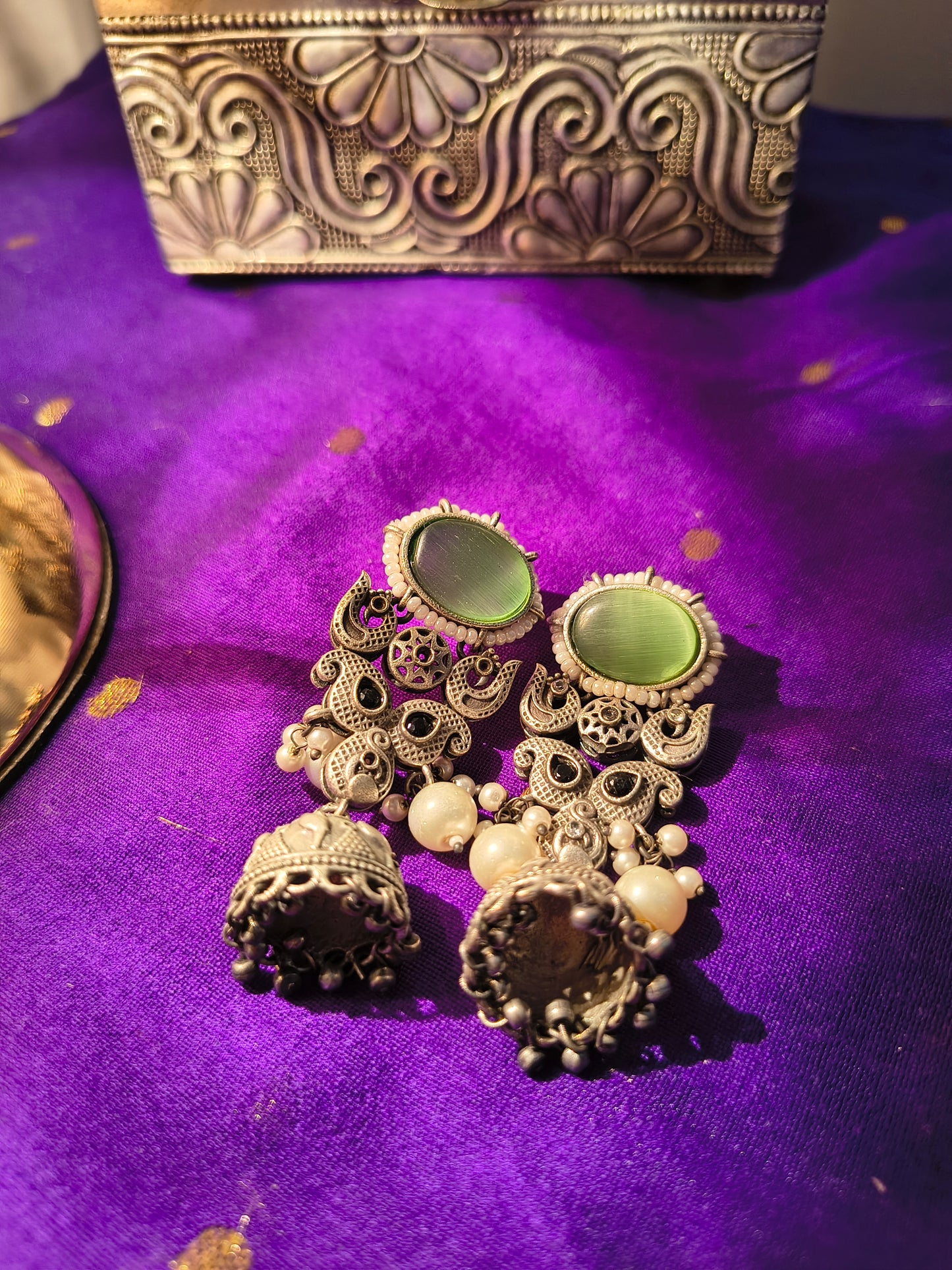 Noor jerman silver Jhumka