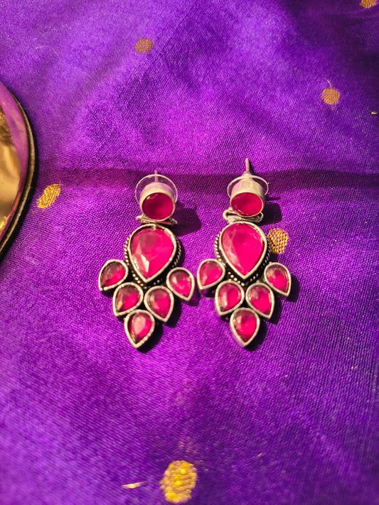 Teardrop Bloom" Statement Earrings