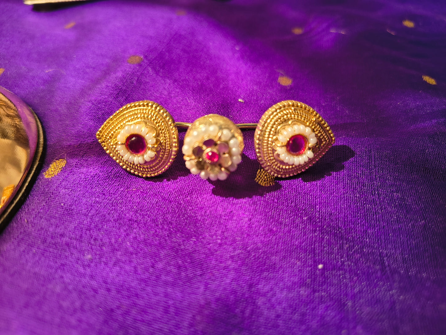 Antique Gold Adjustable Statement Rings