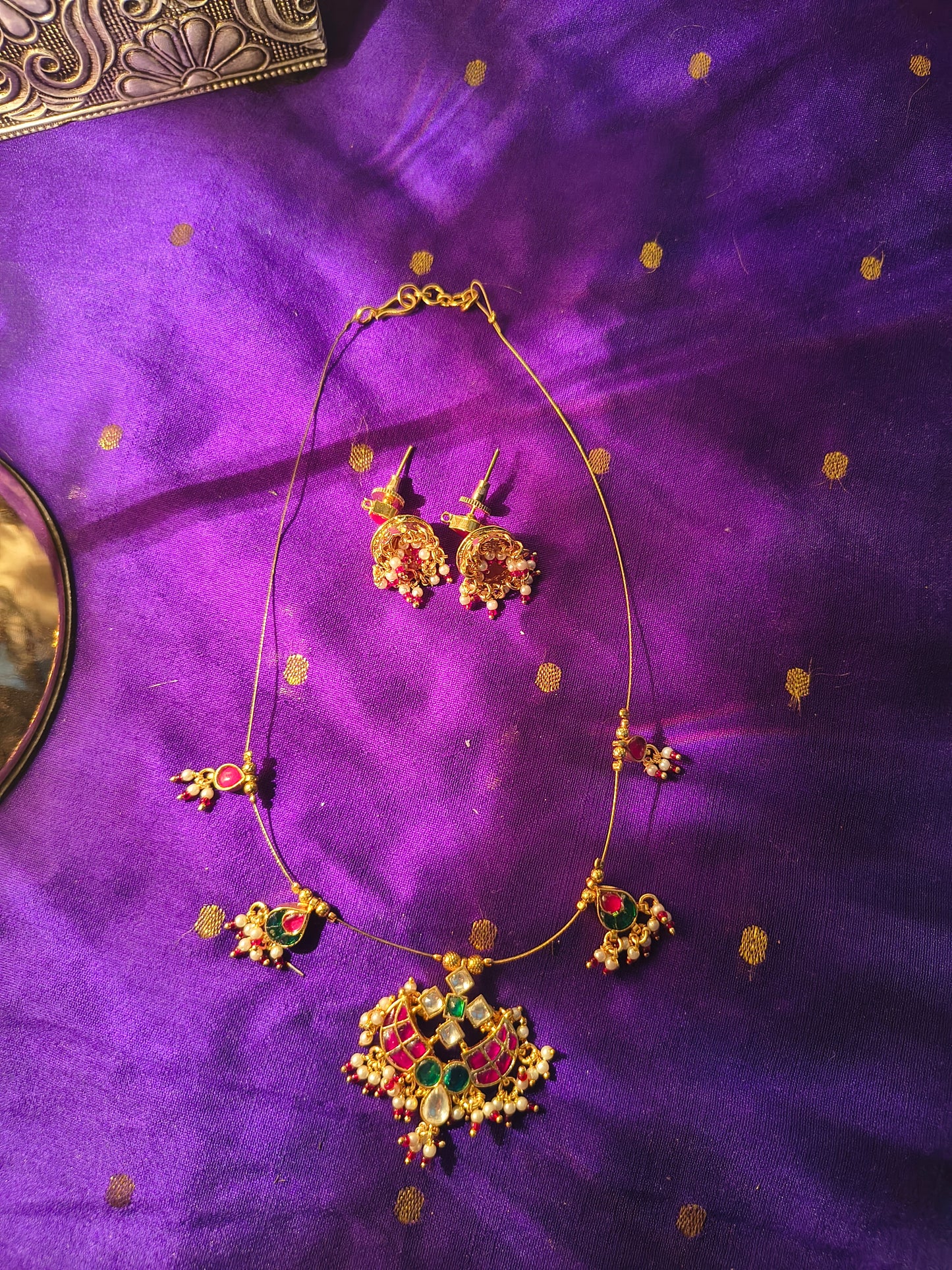 Rajwada Kundan Temple Set