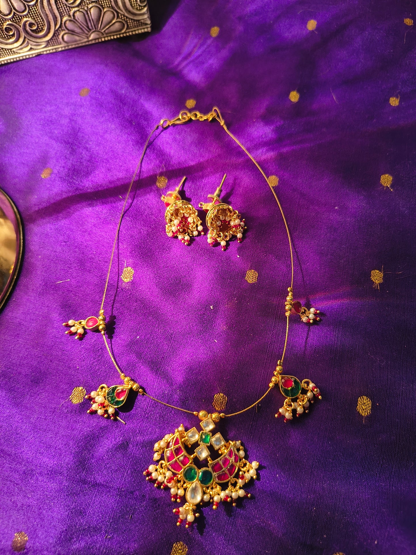 Rajwada Kundan Temple Set