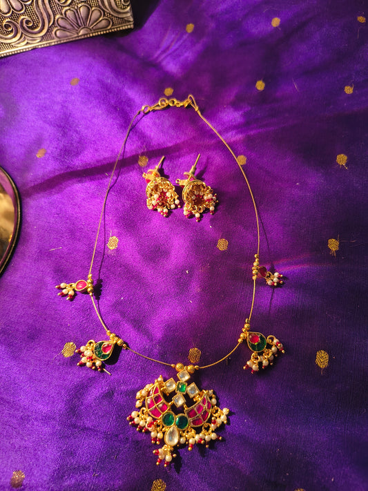 Rajwada Kundan Temple Set