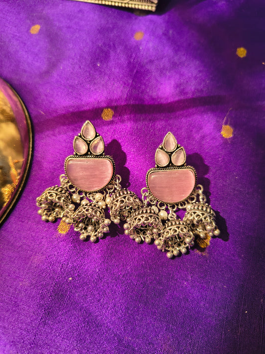 Riwaayat Triple Jhumka Earrings