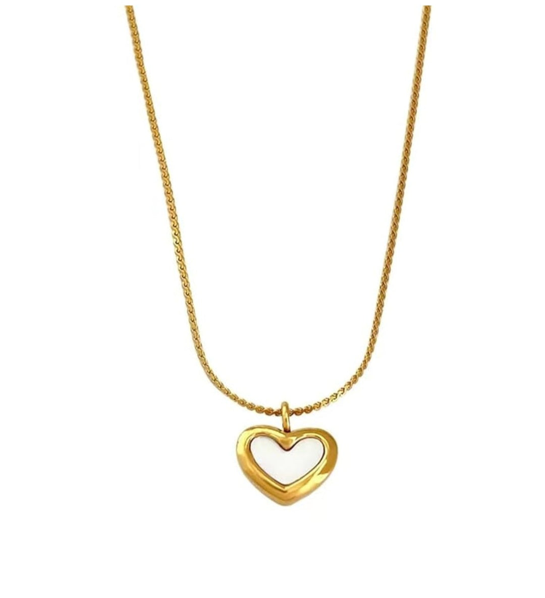 Enamel Heart Locket Pendant