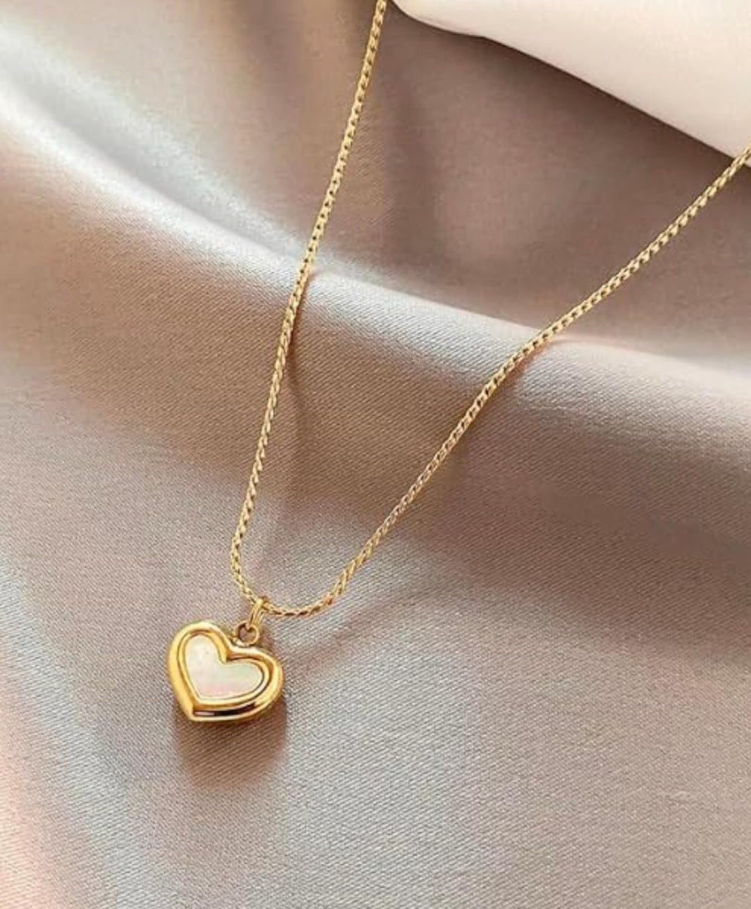 Enamel Heart Locket Pendant