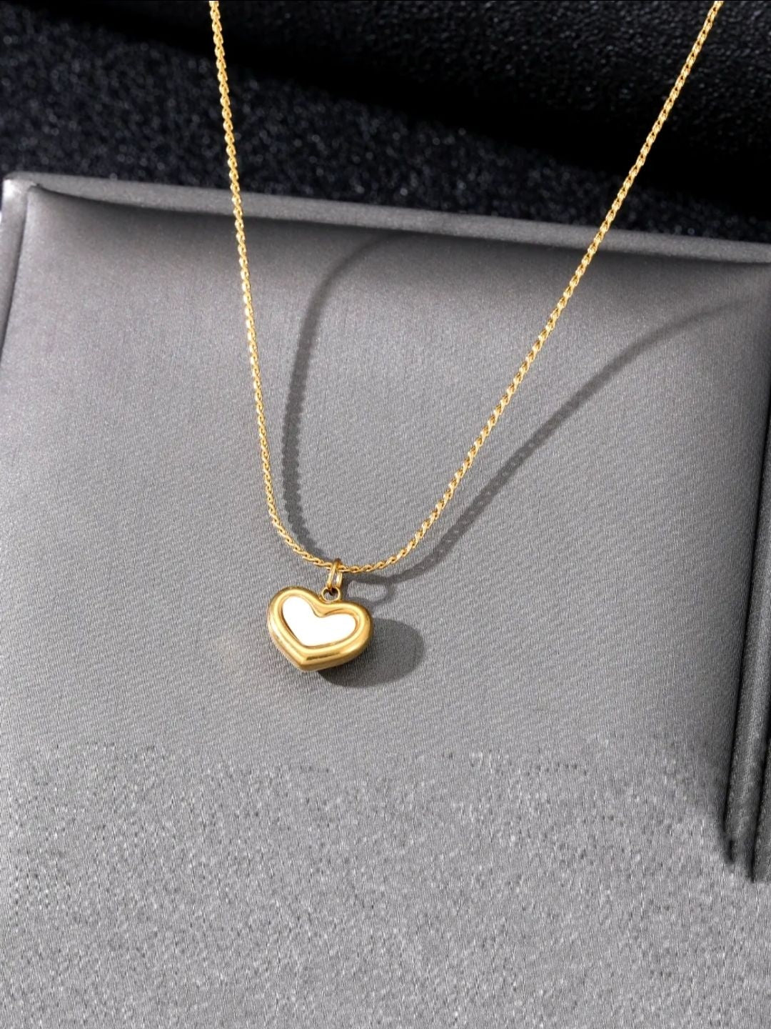 Enamel Heart Locket Pendant