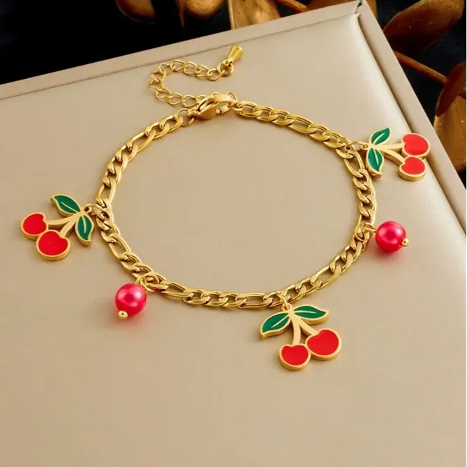 Cherry Charm Bracelet