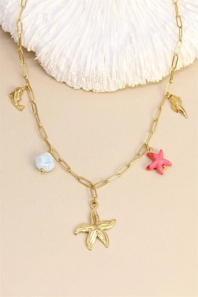 Ocean Vibes Charm Necklace